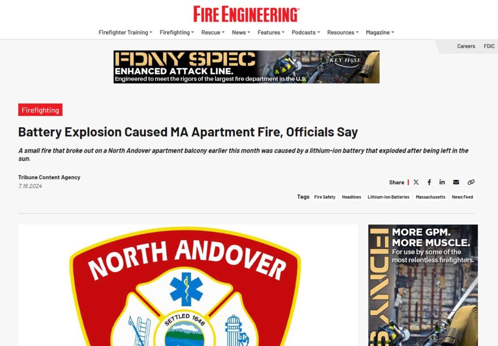 Fire Engineering website screenshot