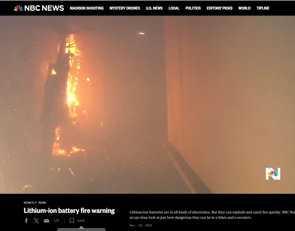 NBC News e-bike fire